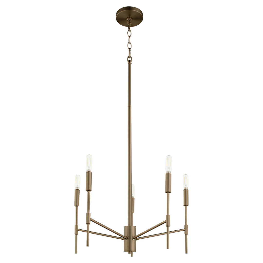 Quorum Hamilton 663-5-81 Chandelier Light - Dark Brass