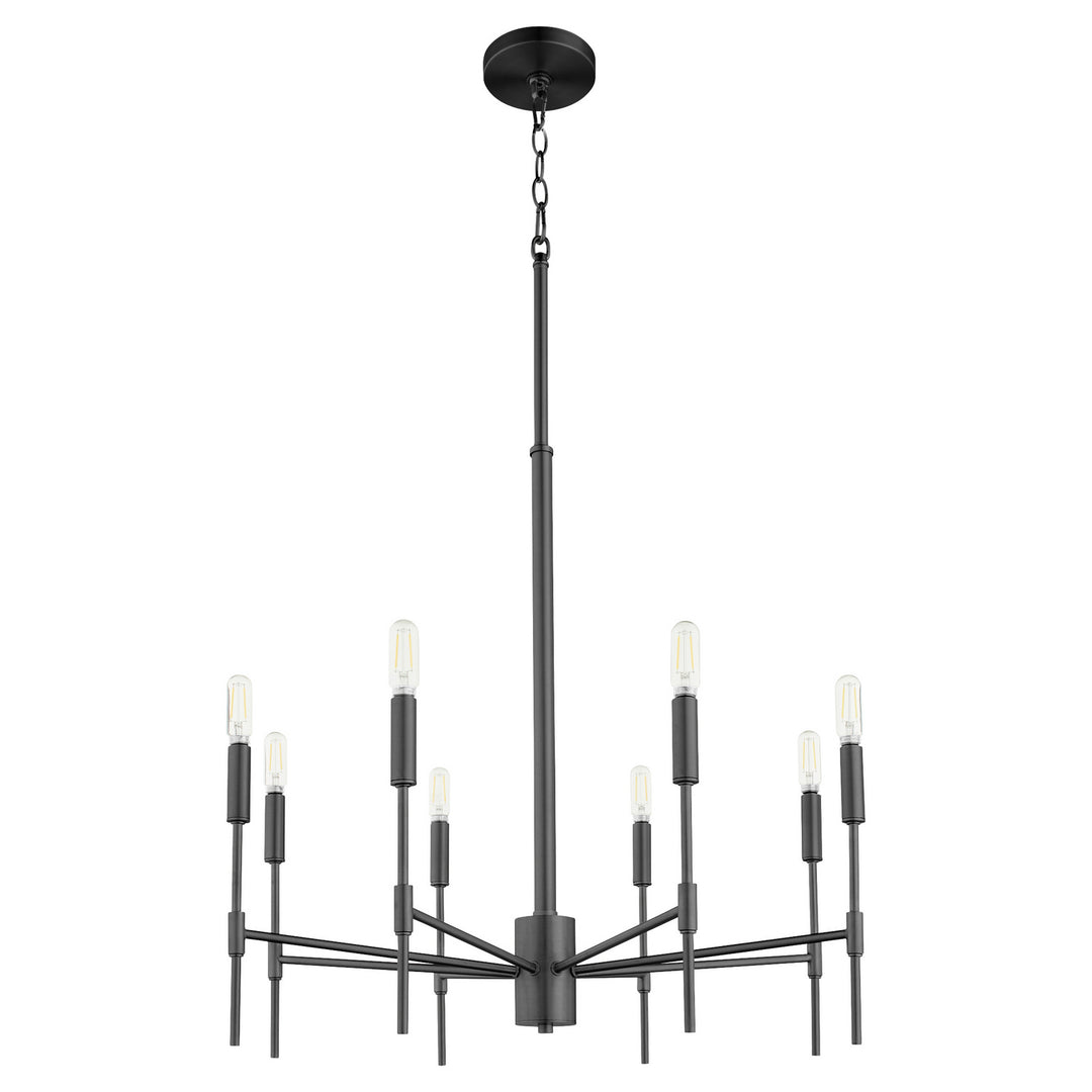 Quorum Hamilton 663-8-59 Chandelier Light - Matte Black