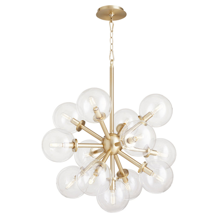 Quorum Rovi 8132-13-80 Chandelier Light - Aged Brass