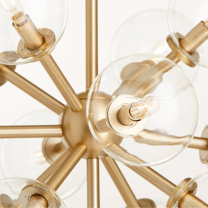 Quorum Rovi 8132-13-80 Chandelier Light - Aged Brass