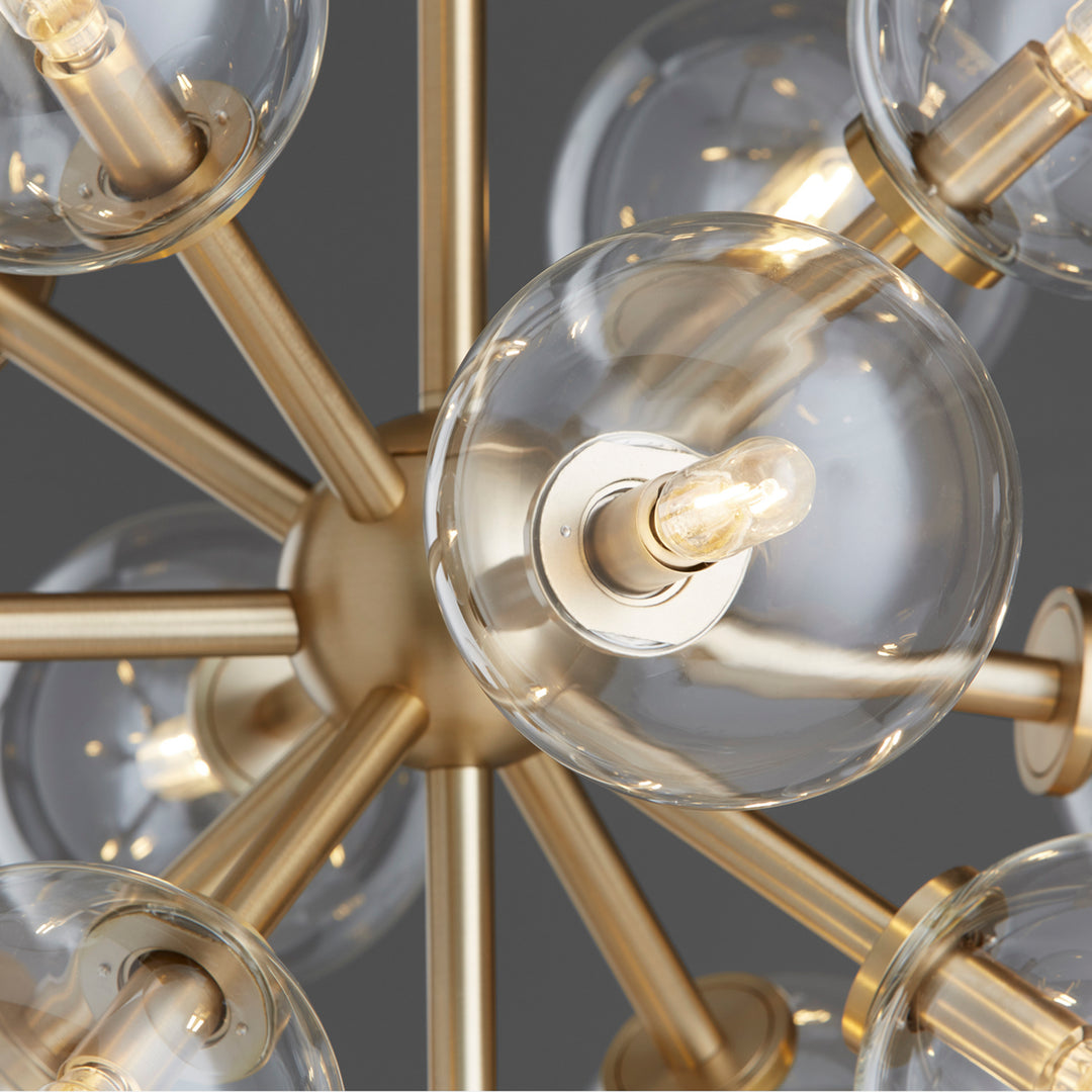 Quorum Rovi 8132-13-80 Chandelier Light - Aged Brass