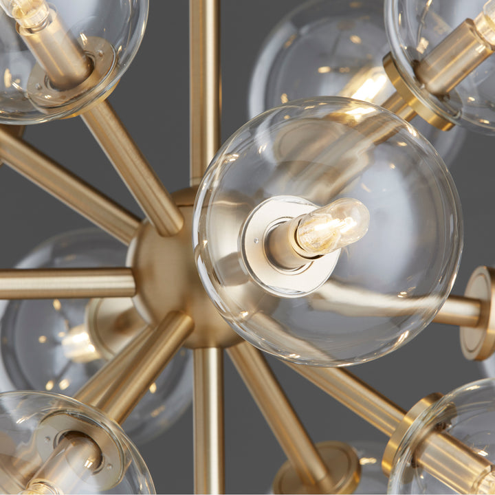 Quorum Rovi 8132-13-80 Chandelier Light - Aged Brass