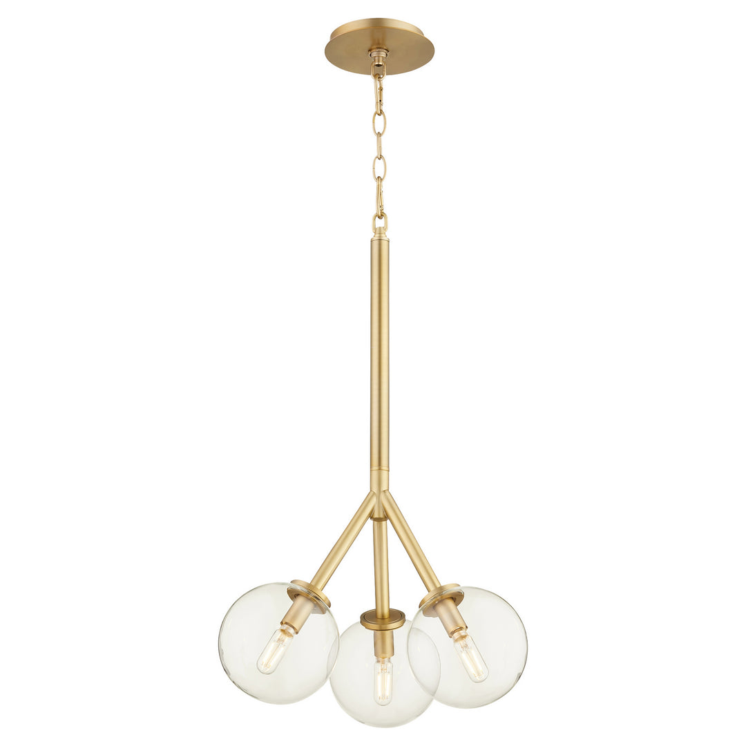 Quorum Rovi 8132-3-80 Pendant Light - Aged Brass