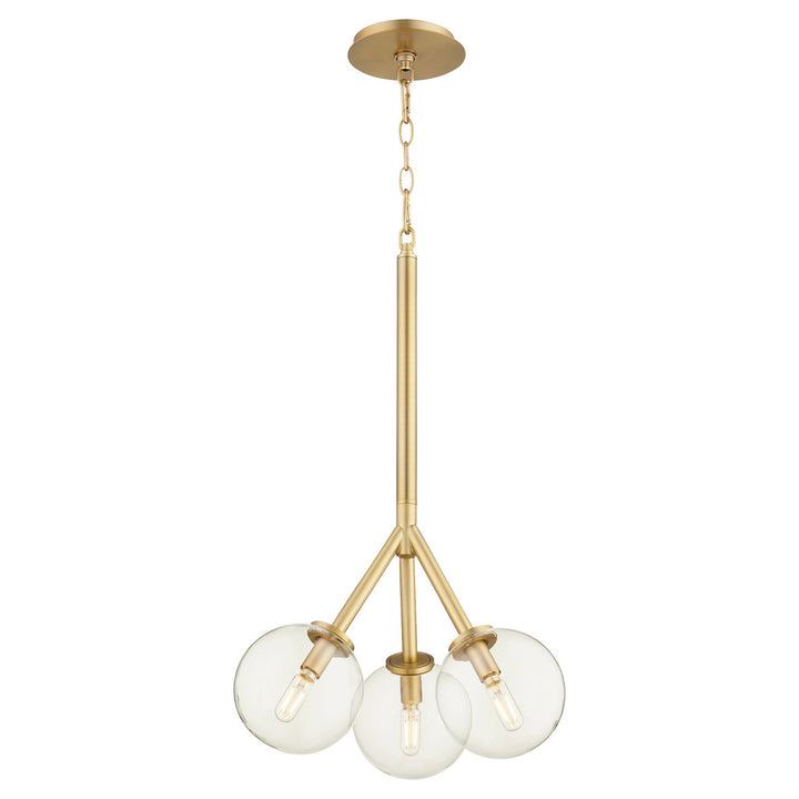 Quorum Rovi 8132-3-80 Pendant Light - Aged Brass