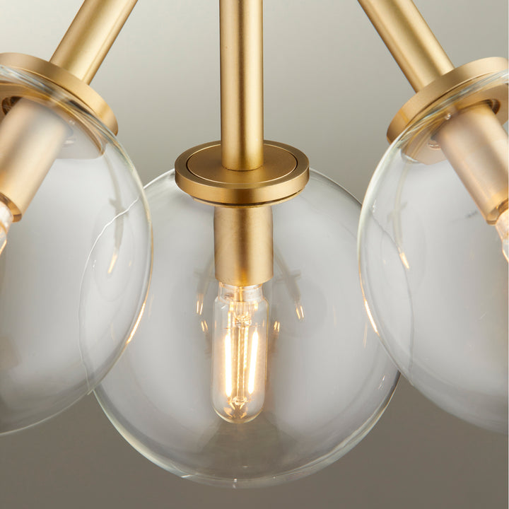 Quorum Rovi 8132-3-80 Pendant Light - Aged Brass