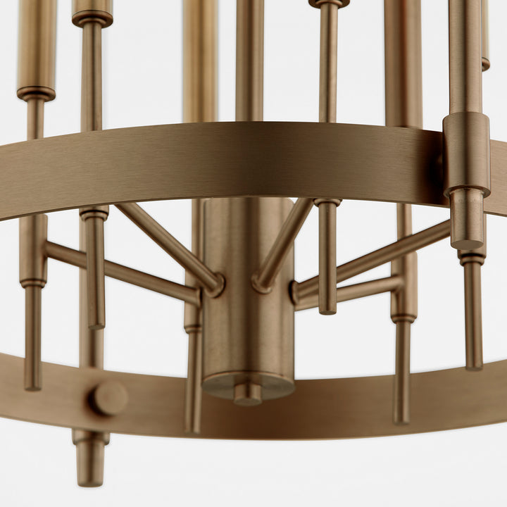 Quorum Hamilton 863-6-81 Pendant Light - Dark Brass