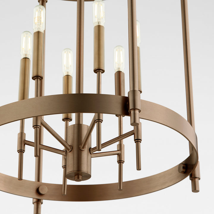 Quorum Hamilton 863-6-81 Pendant Light - Dark Brass