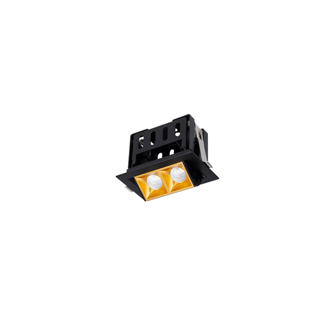 Wac Lighting R1GAT02-F927-GLBK  Multi Stealth Recessed Light Gold/Black