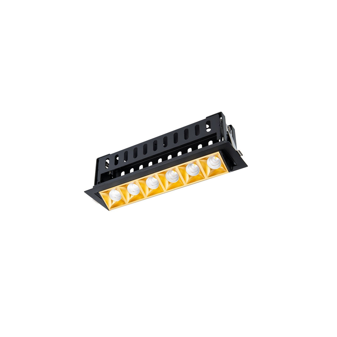 Wac Lighting R1GAT06-F935-GLBK  Multi Stealth Recessed Light Gold/Black