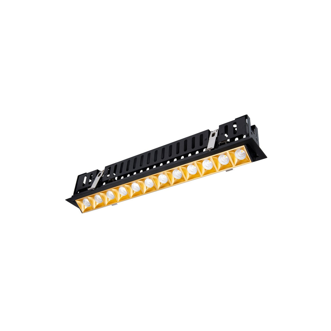 Wac Lighting R1GAT12-S927-GLBK  Multi Stealth Recessed Light Gold/Black
