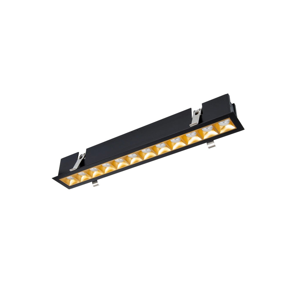 Wac Lighting R1GDT12-N927-GLBK  Multi Stealth Recessed Light Gold/Black