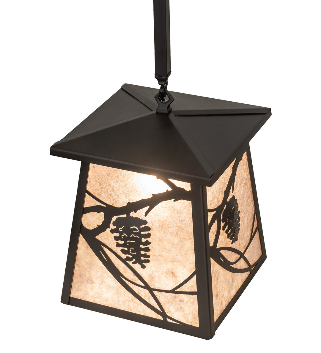 Meyda Tiffany Whispering Pines 252361 Pendant Light - Wrought Iron