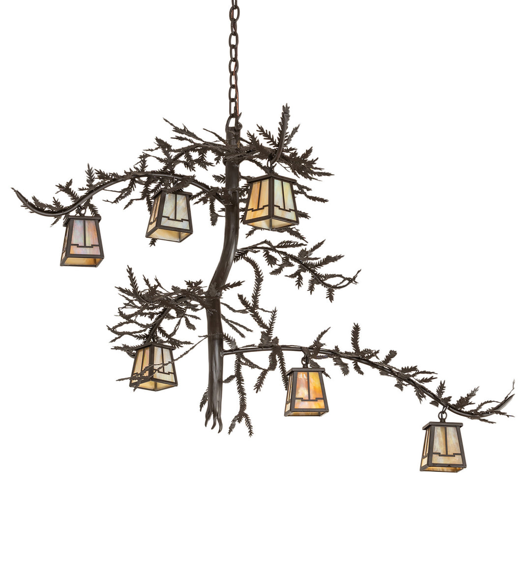 Meyda Tiffany Pine Branch 253650 Chandelier Light - Oil Rubbed Bronze