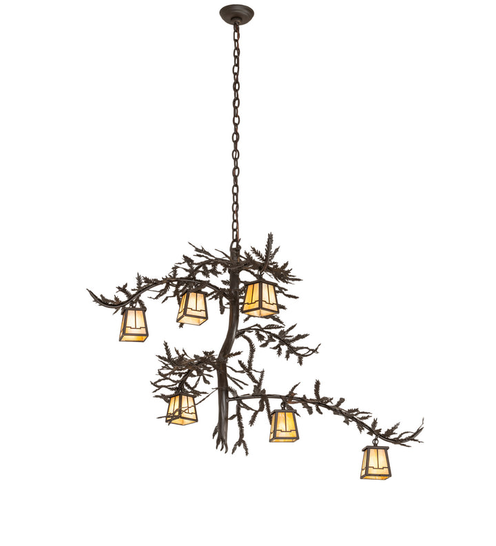 Meyda Tiffany Pine Branch 253650 Chandelier Light - Oil Rubbed Bronze