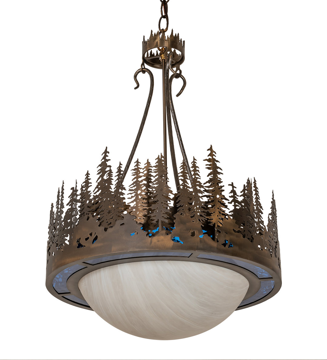 Meyda Tiffany Tall Pines 256060 Pendant Light - Antique Copper
