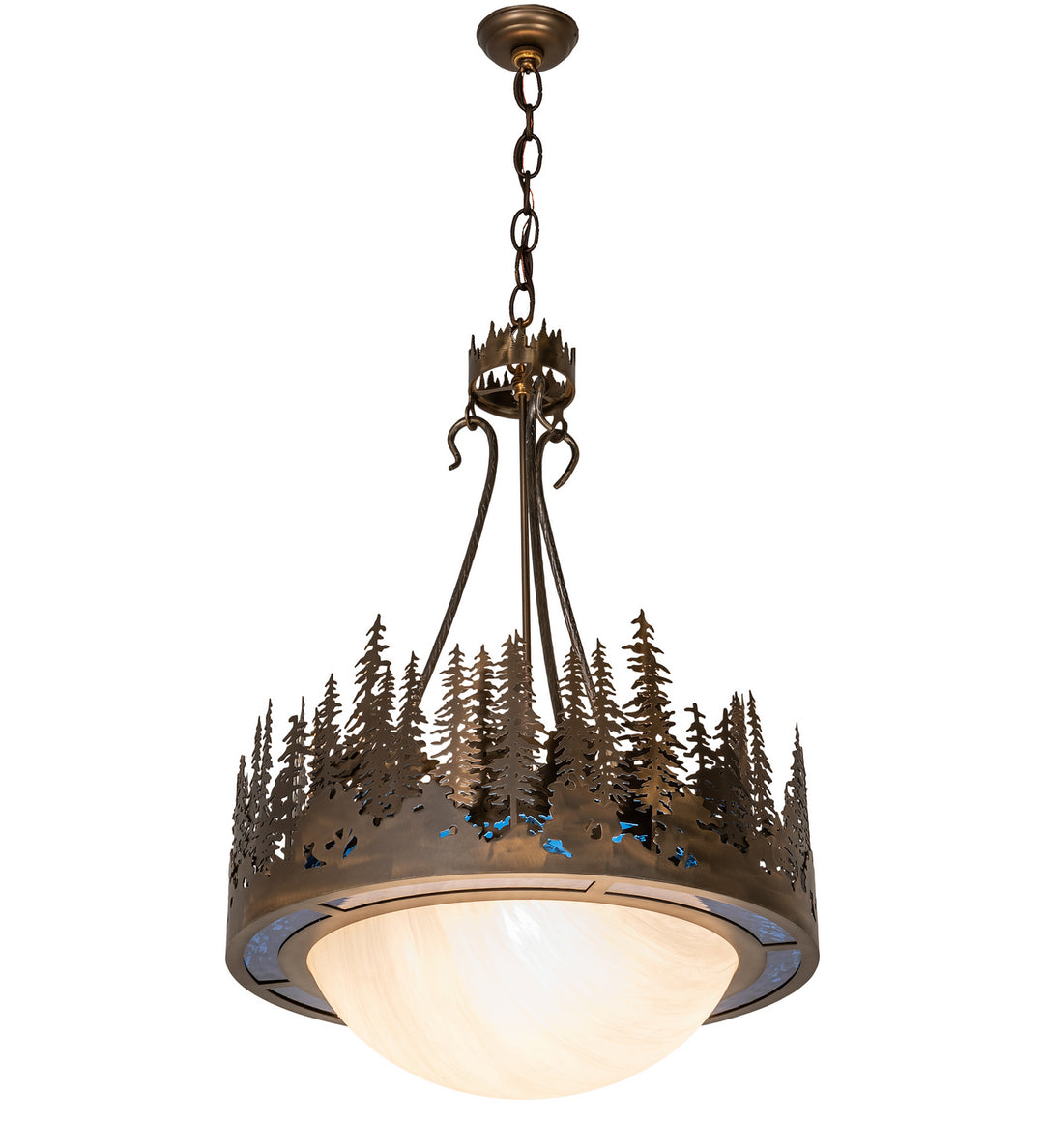 Meyda Tiffany Tall Pines 256060 Pendant Light - Antique Copper