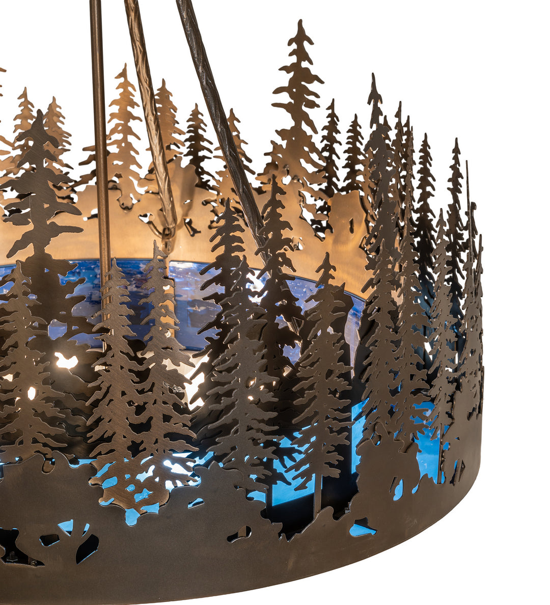 Meyda Tiffany Tall Pines 256060 Pendant Light - Antique Copper