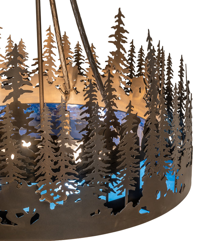 Meyda Tiffany Tall Pines 256060 Pendant Light - Antique Copper