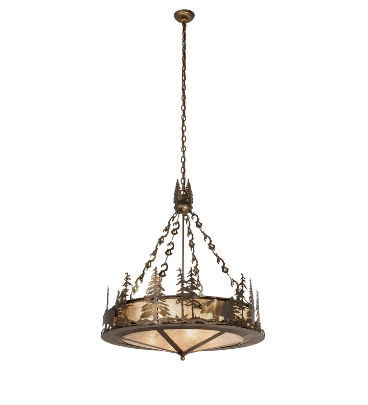 Meyda Tiffany Bear At Lake 256362 Pendant Light - Antique Copper