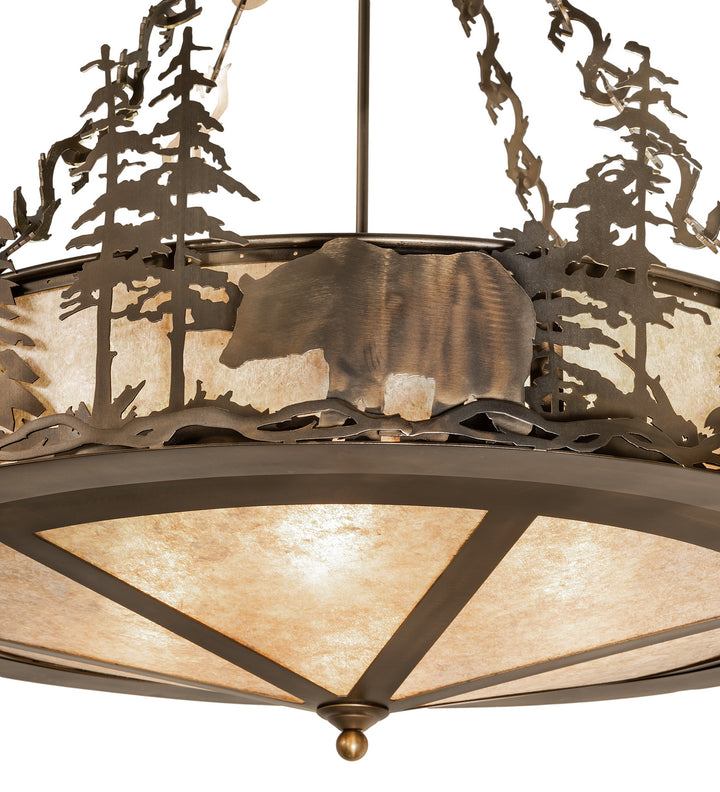 Meyda Tiffany Bear At Lake 256362 Pendant Light - Antique Copper