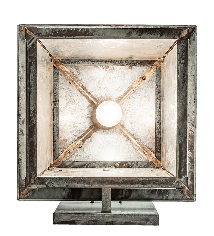 Meyda Tiffany Lighting 94681 Seneca One Light Wall Sconce Outdoor Verde