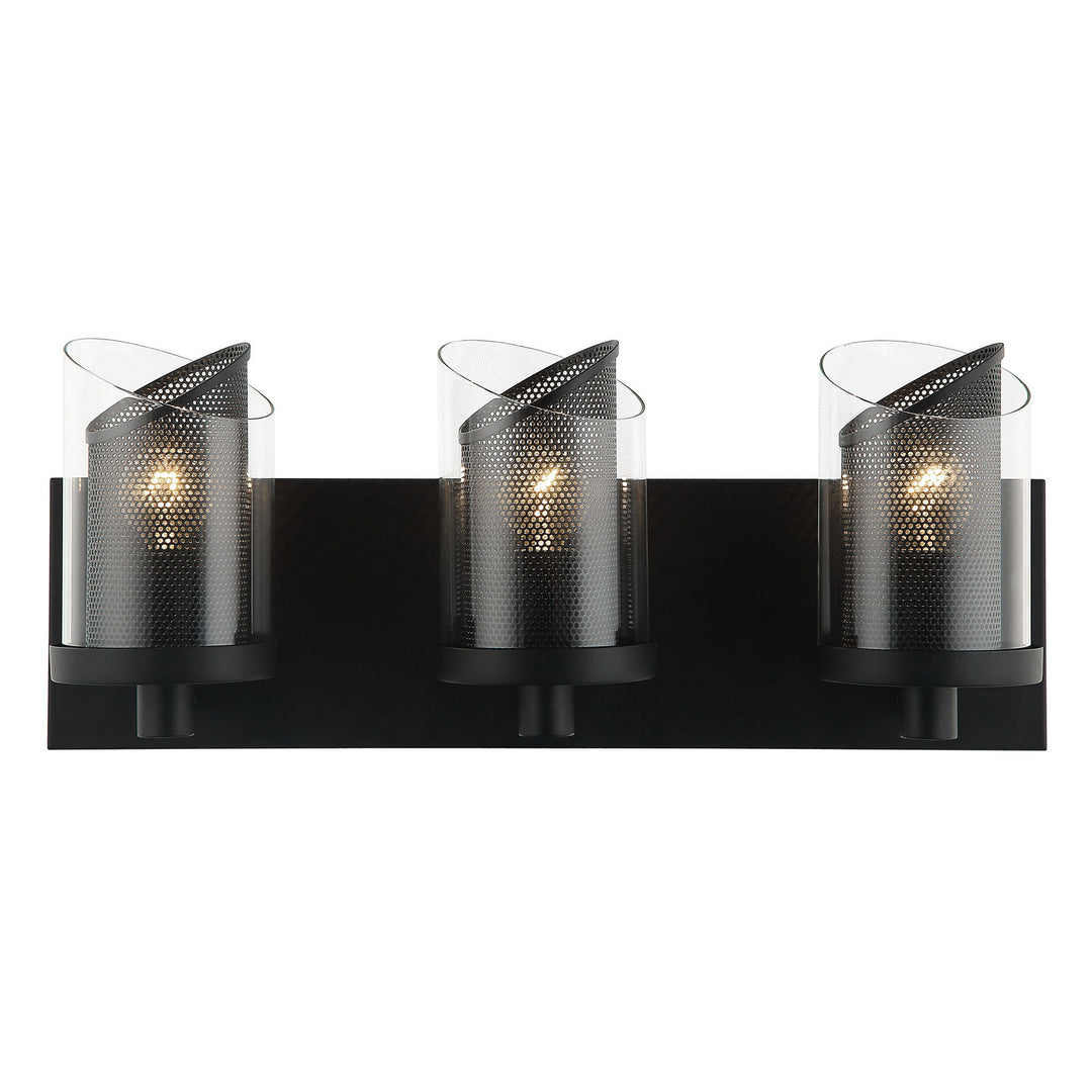 Varaluz So Inclined 246B03BL Bath Vanity Light 18 in. wide - Black