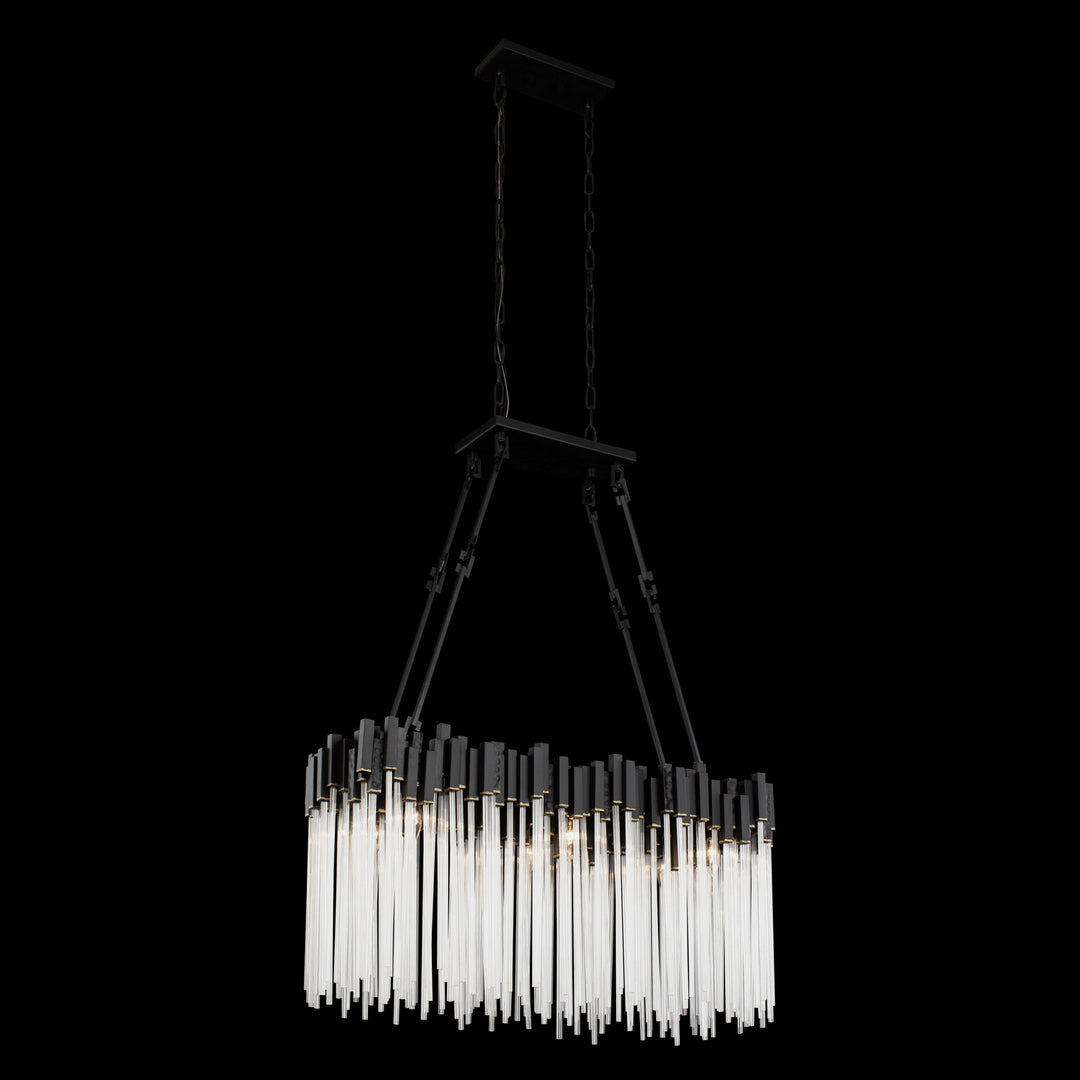 Varaluz Matrix 309N06MBFG Pendant Light - Matte Black/French Gold