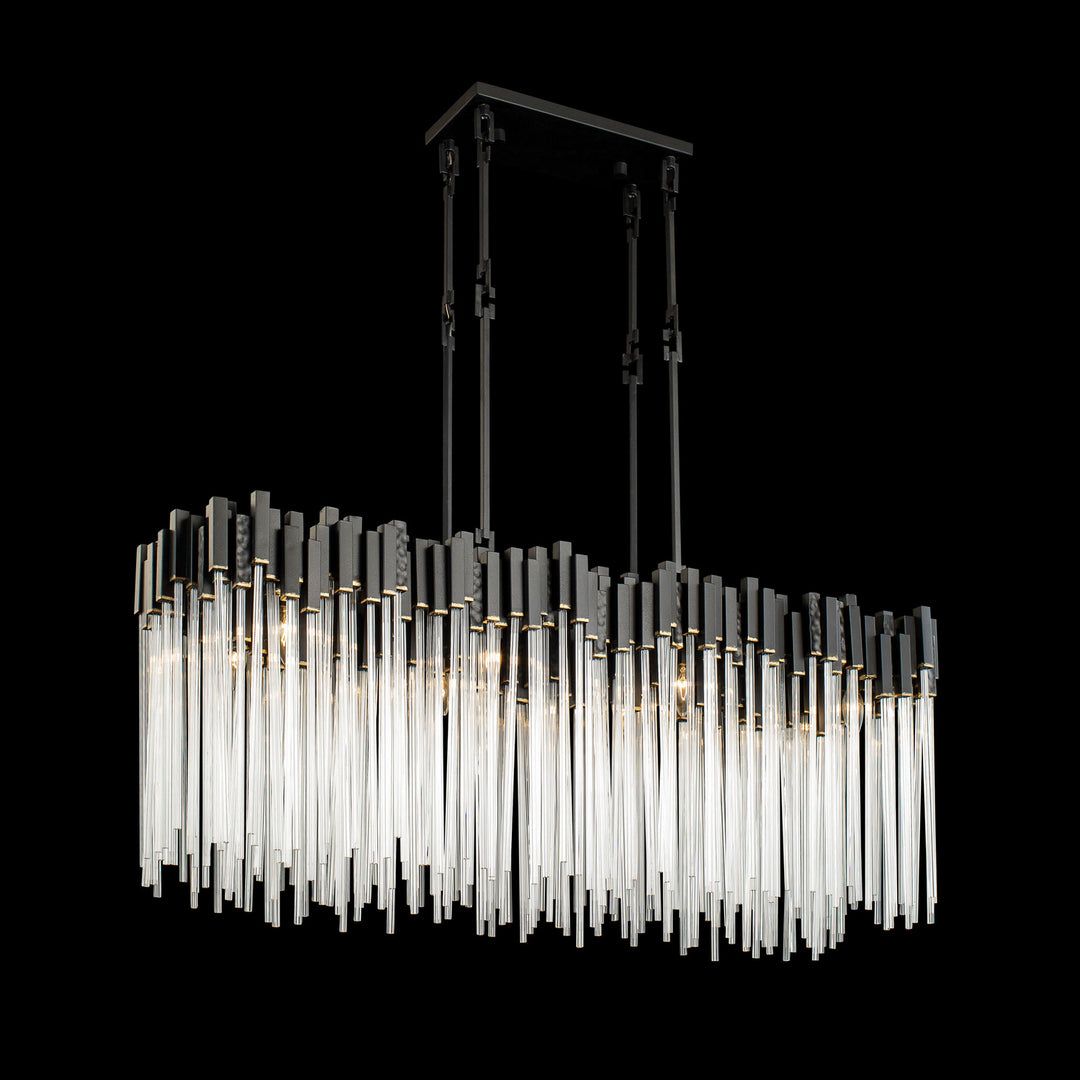 Varaluz Matrix 309N08MBFG Pendant Light - Matte Black/French Gold