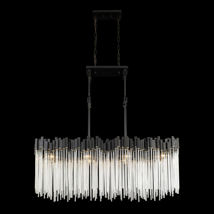 Varaluz Matrix 309N08MBFG Pendant Light - Matte Black/French Gold
