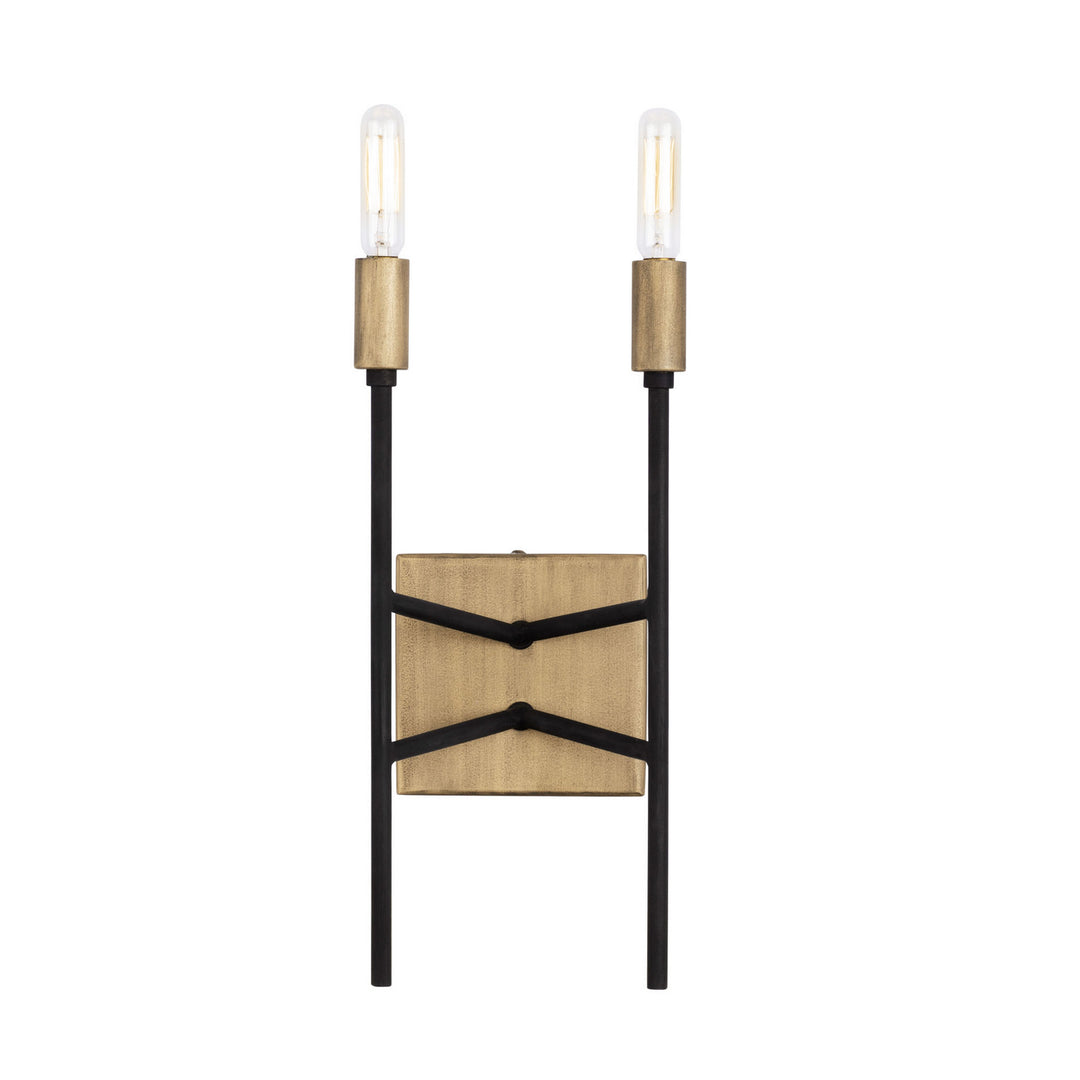 Varaluz Bodie 314W02HGCB Wall Sconce Light - Havana Gold/Carbon