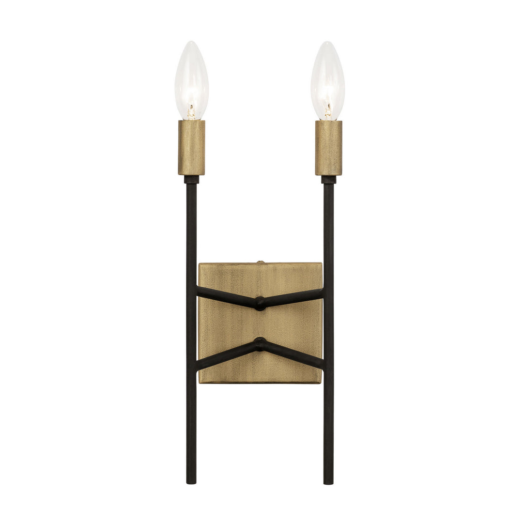 Varaluz Bodie 314W02HGCB Wall Sconce Light - Havana Gold/Carbon