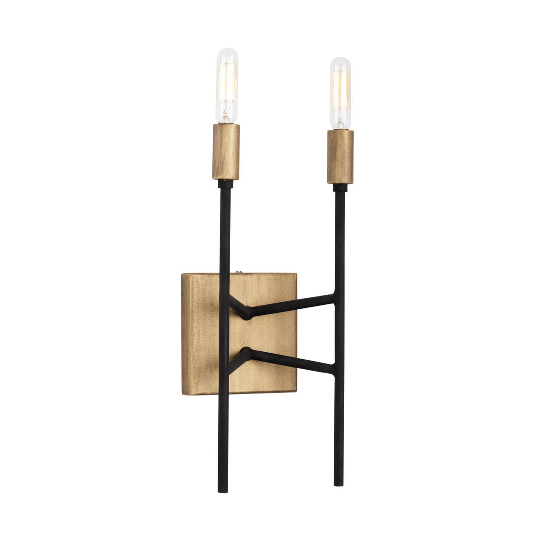 Varaluz Bodie 314W02HGCB Wall Sconce Light - Havana Gold/Carbon