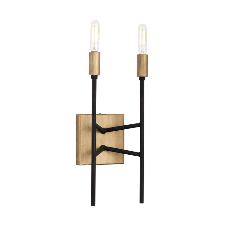 Varaluz Bodie 314W02HGCB Wall Sconce Light - Havana Gold/Carbon