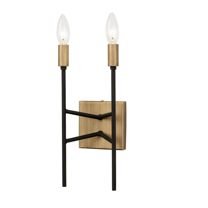 Varaluz Bodie 314W02HGCB Wall Sconce Light - Havana Gold/Carbon