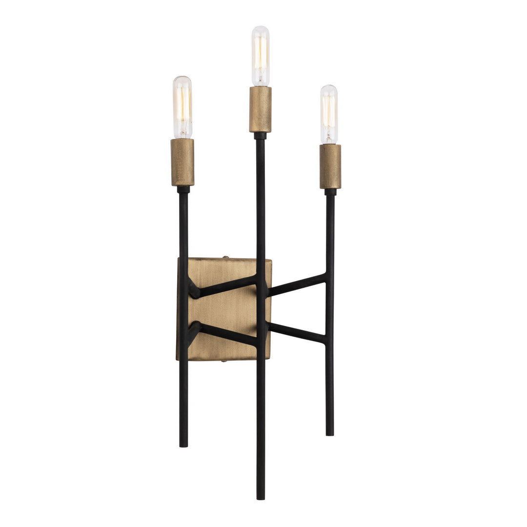 Varaluz Bodie 314W03HGCB Wall Sconce Light - Havana Gold/Carbon