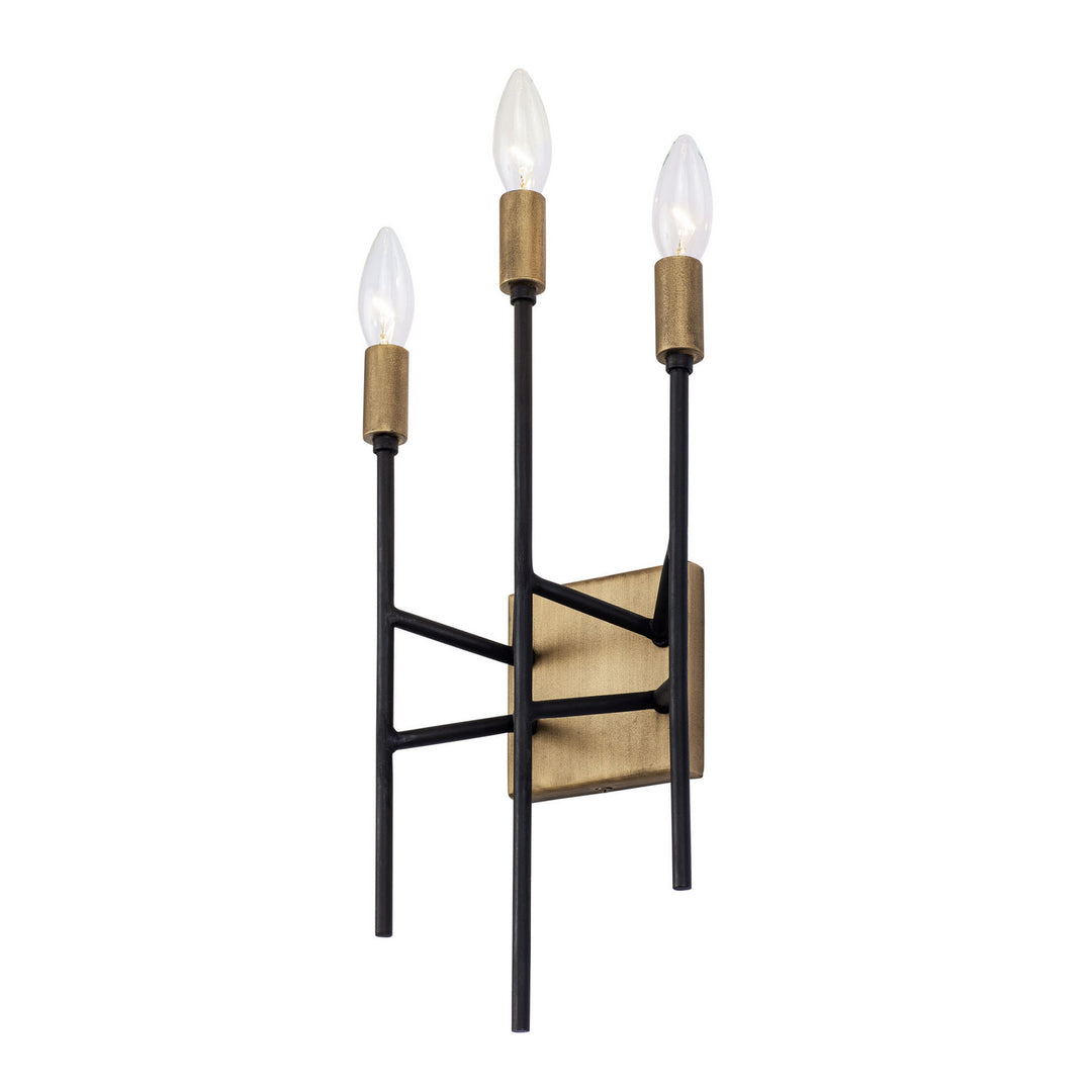Varaluz Bodie 314W03HGCB Wall Sconce Light - Havana Gold/Carbon
