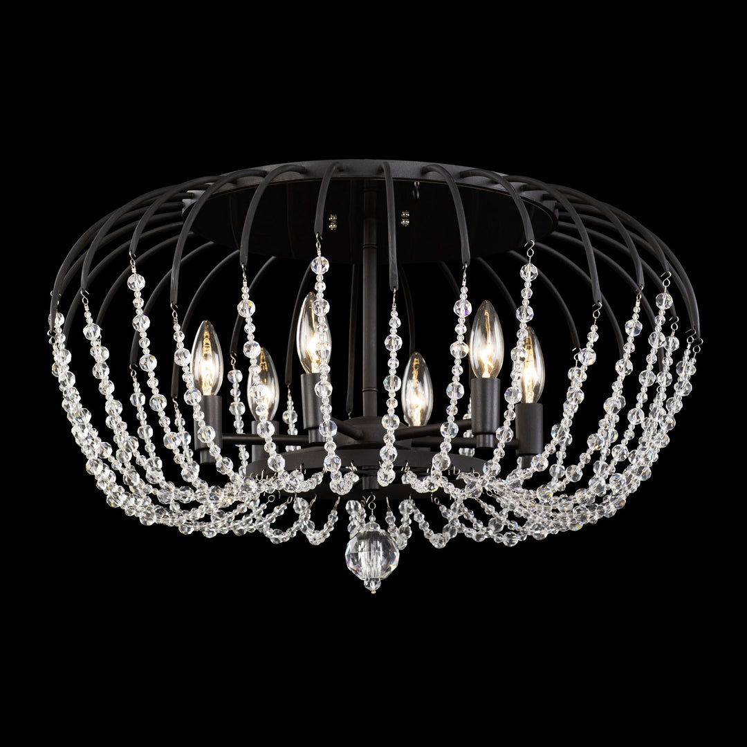 Varaluz Voliere 343S06MB Ceiling Light - Matte Black