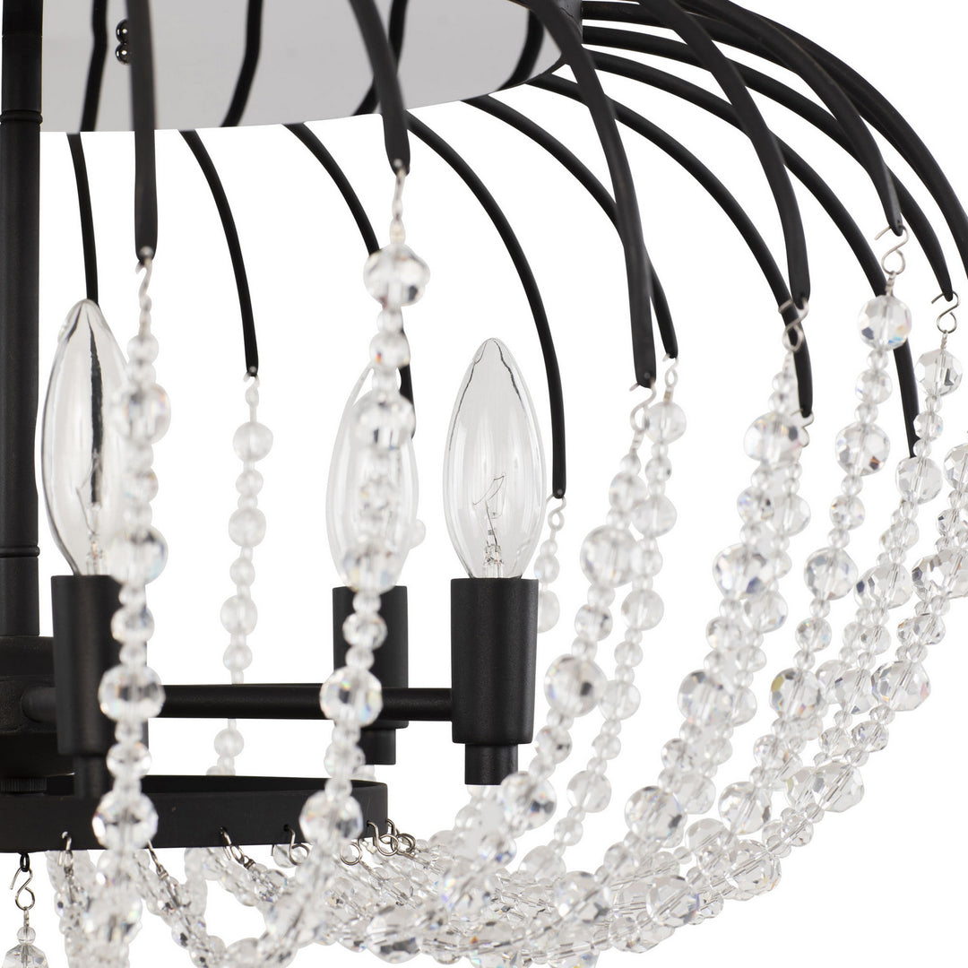 Varaluz Voliere 343S06MB Ceiling Light - Matte Black