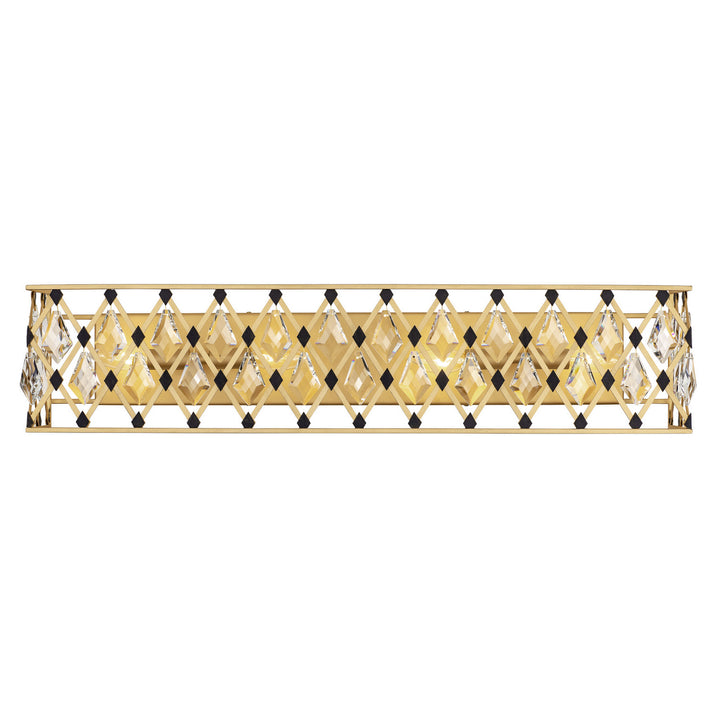 Varaluz Windsor 345B04FGMB Bath Vanity Light 31 in. wide - French Gold/Matte Black