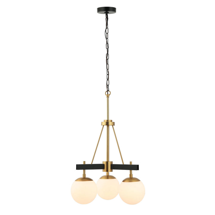 Varaluz Allie 352C03BLSB Chandelier Light - Black/Satin Brass