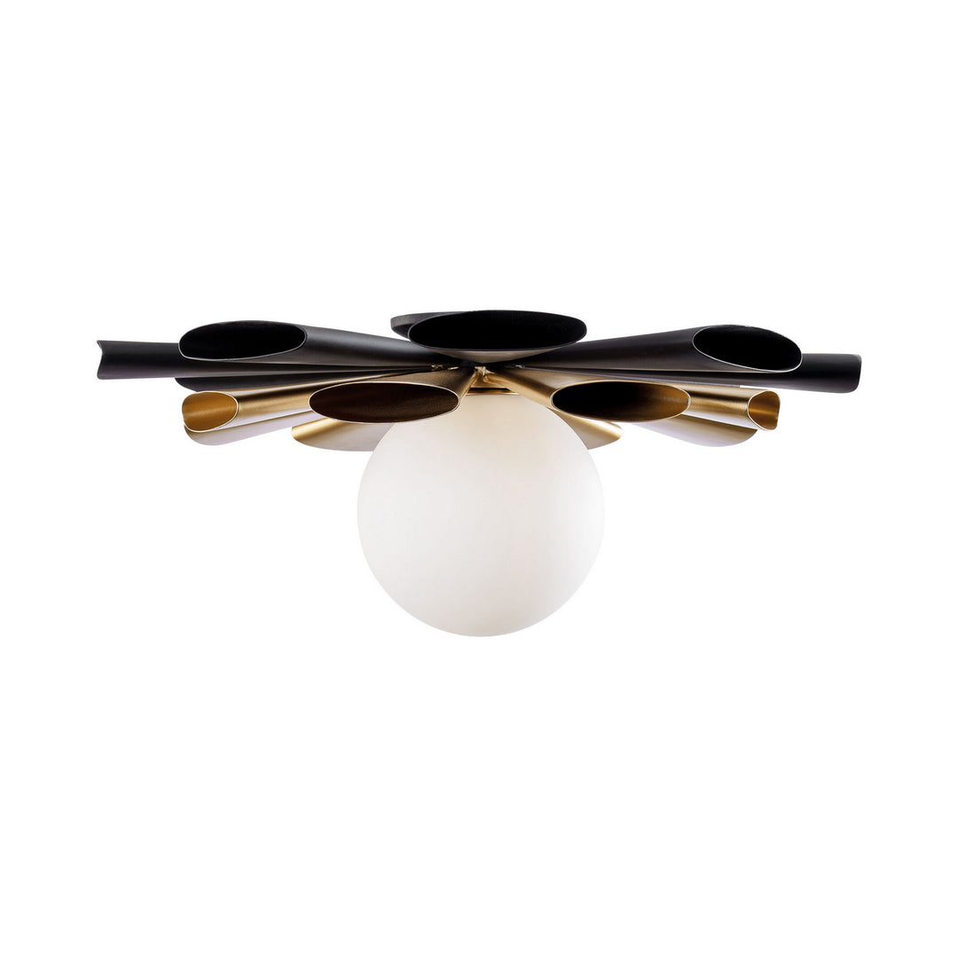 Varaluz Daphne 372S01LMBFG Ceiling Light - Matte Black/French Gold