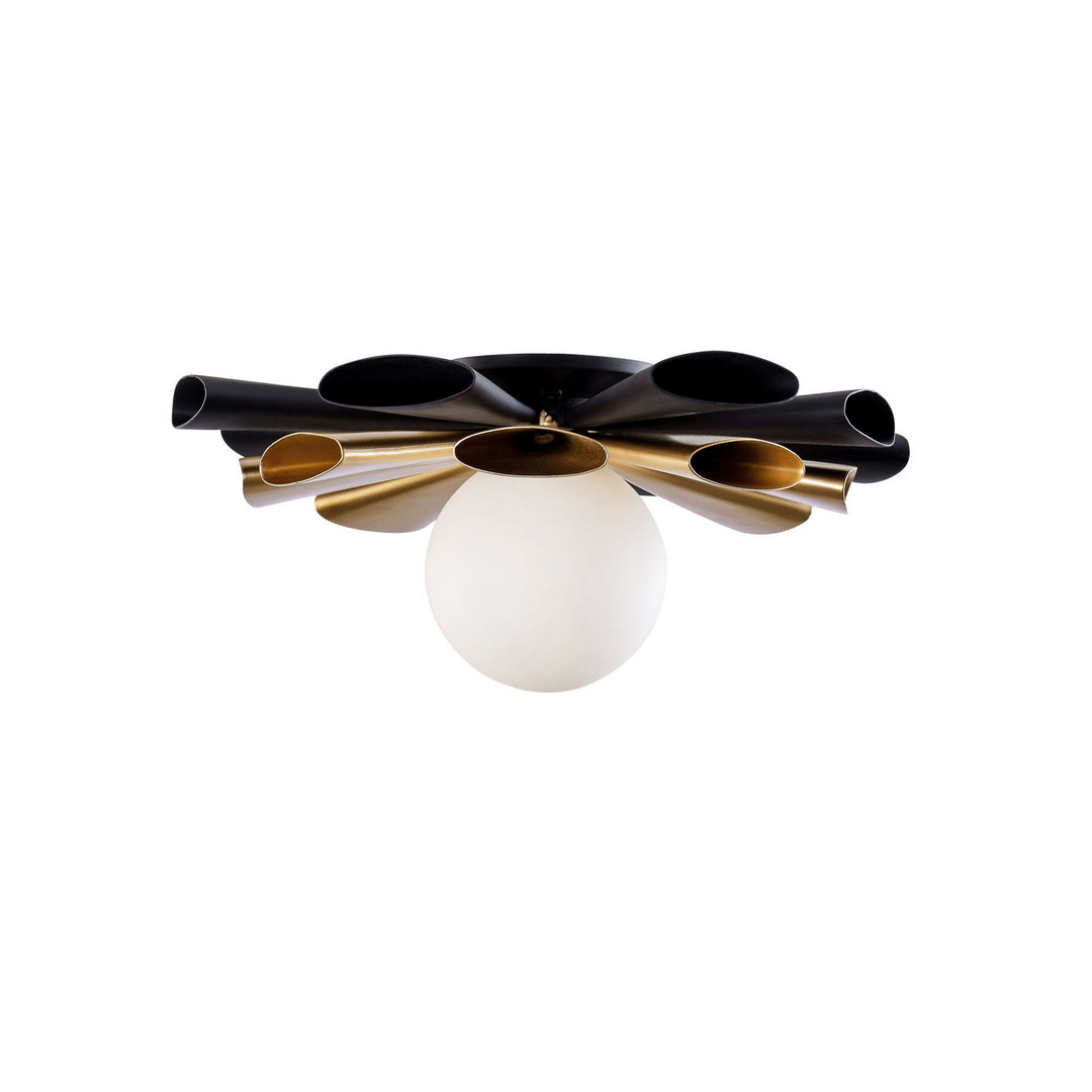 Varaluz Daphne 372S01MMBFG Ceiling Light - Matte Black/French Gold