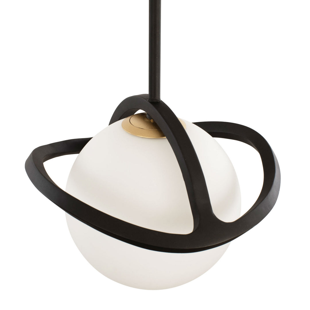 Varaluz Black Betty 374M01CBFG Pendant Light - Carbon/French Gold