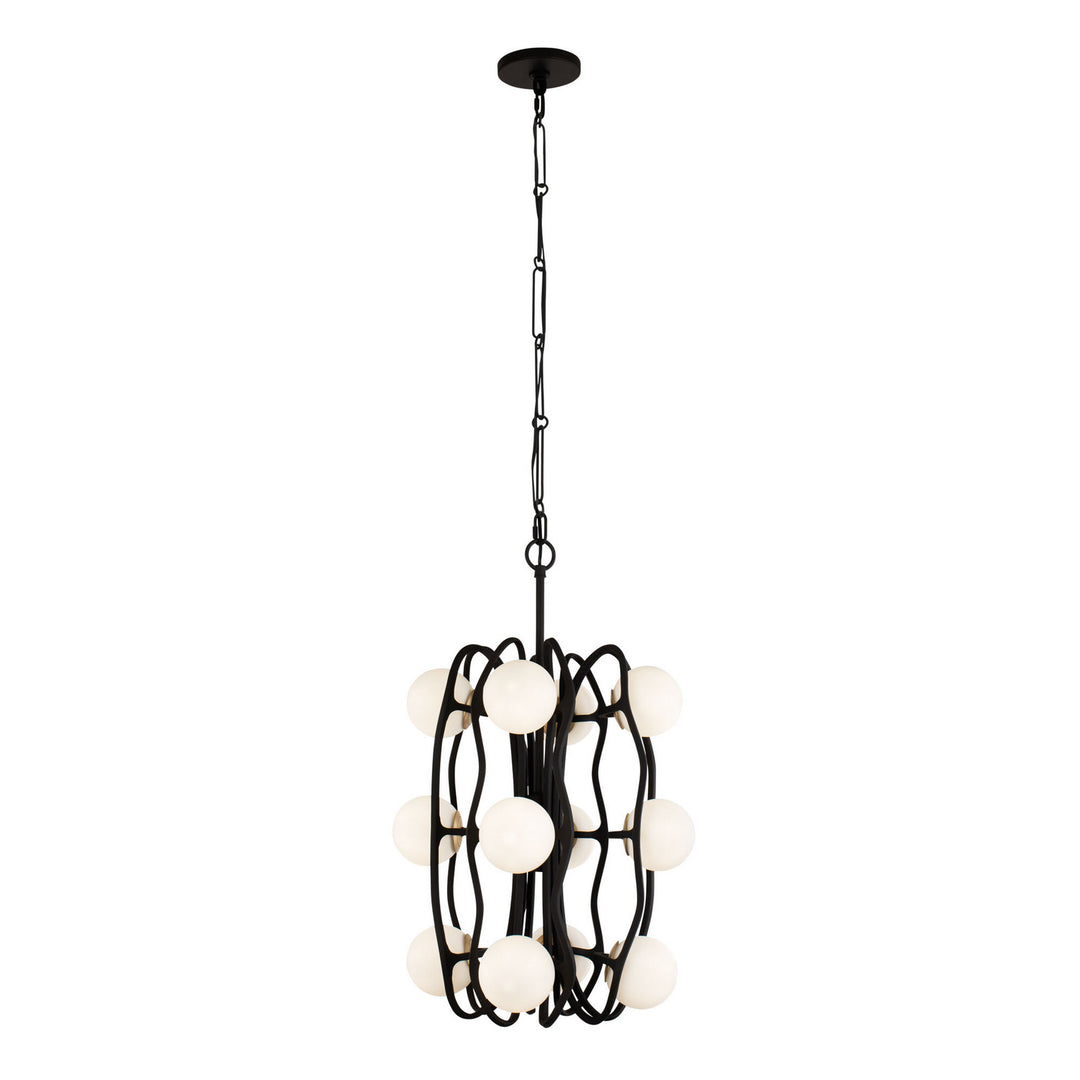 Varaluz Black Betty 374P12CBFG Pendant Light - Carbon/French Gold