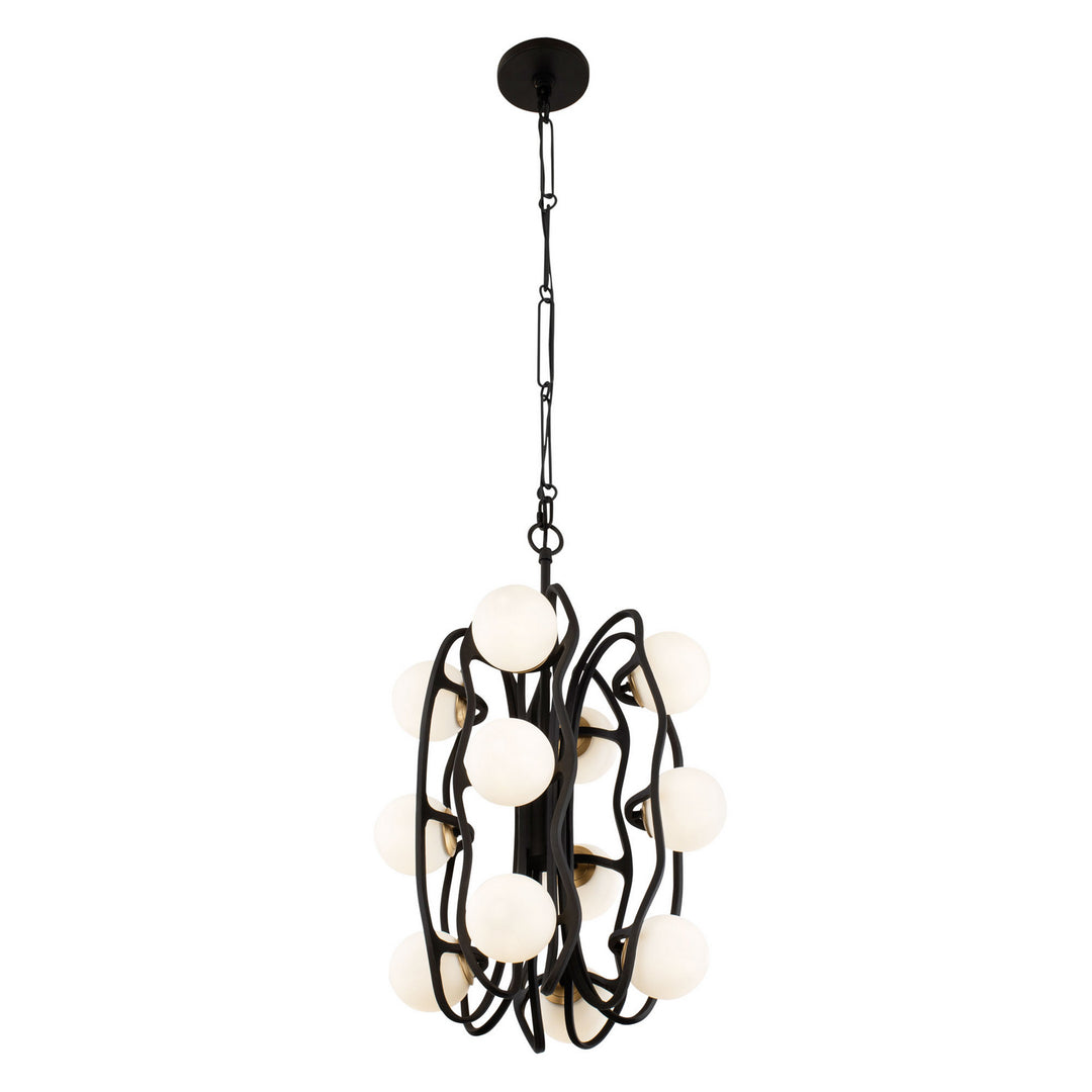 Varaluz Black Betty 374P12CBFG Pendant Light - Carbon/French Gold