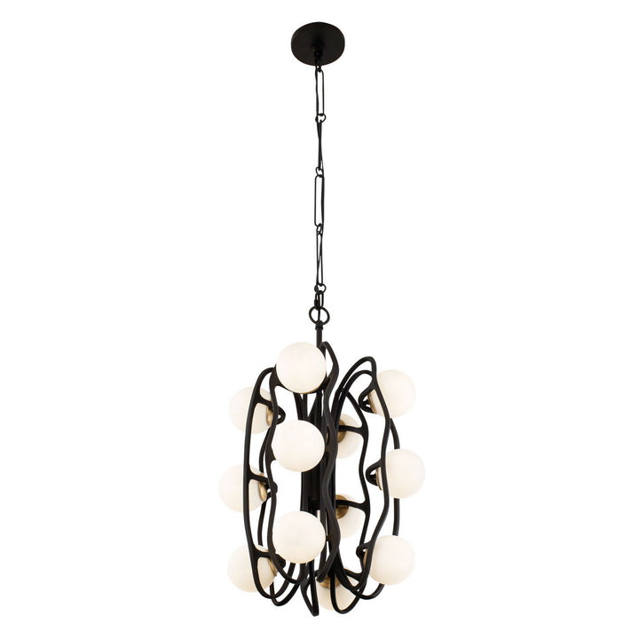 Varaluz Black Betty 374P12CBFG Pendant Light - Carbon/French Gold