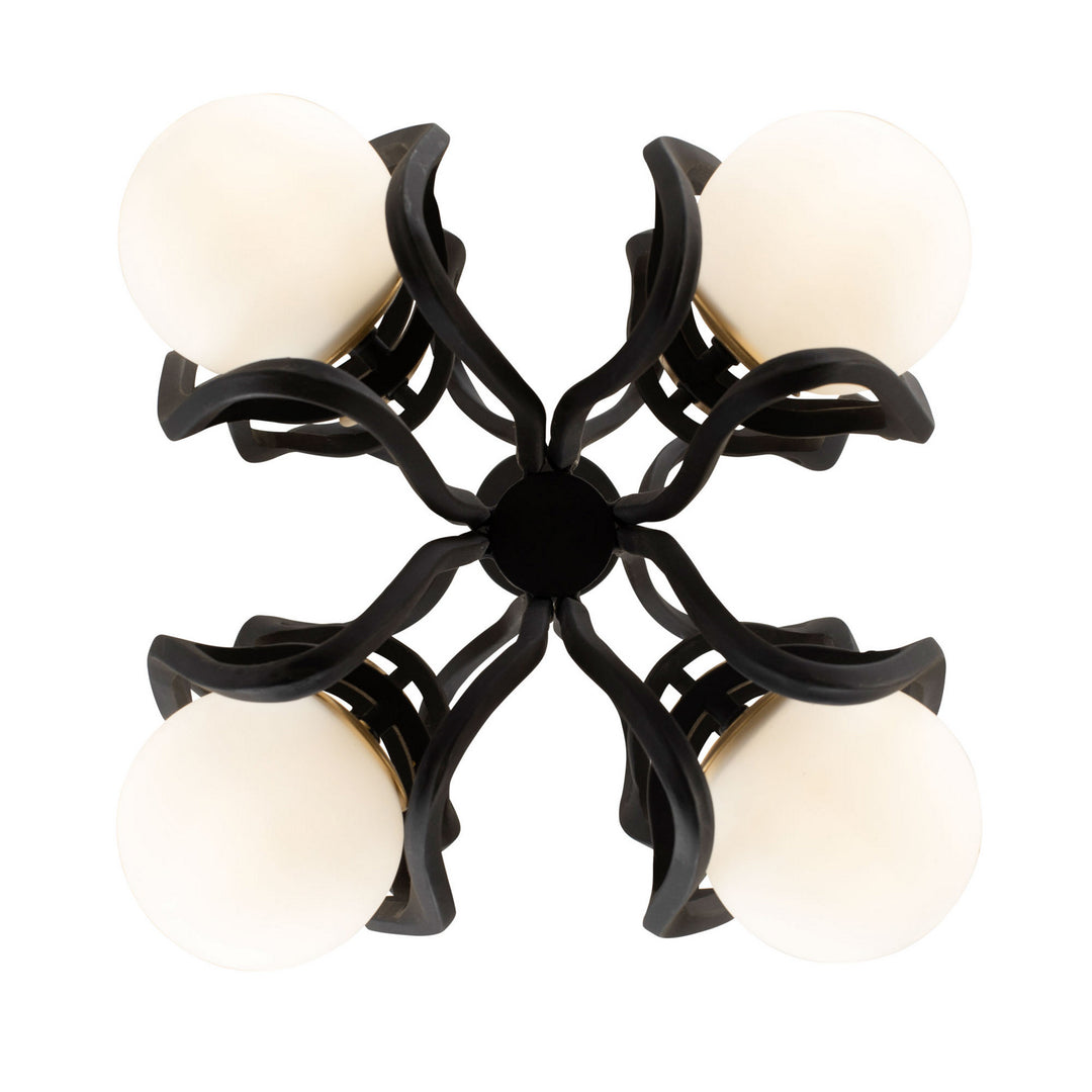 Varaluz Black Betty 374P12CBFG Pendant Light - Carbon/French Gold