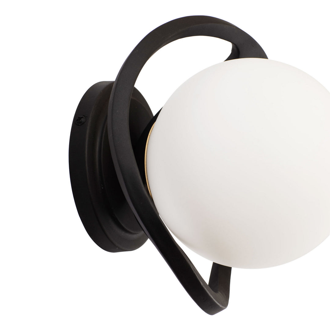 Varaluz Black Betty 374W01CBFG Wall Sconce Light - Carbon/French Gold