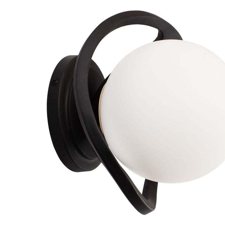Varaluz Black Betty 374W01CBFG Wall Sconce Light - Carbon/French Gold