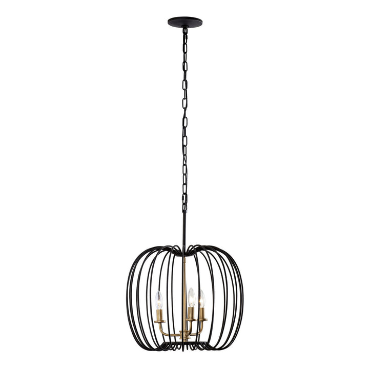 Varaluz Nico 375P03CBHG Pendant Light - Carbon/Havana Gold